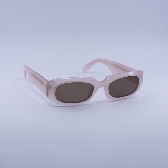 Palm Angels PERI104 NOAH 3B64 Sunglasses Pink Rectangle Frame, Brown Lenses main image 4